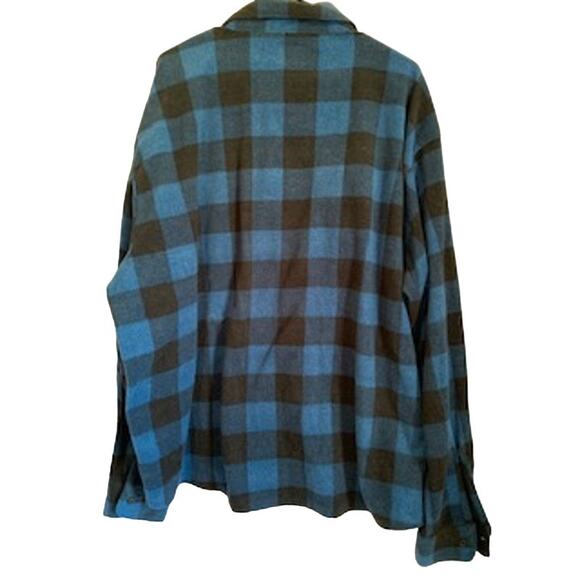 Wrangler 3XL Men's Blue & Black Shacket Fall Wardrobe - Picture 2 of 4